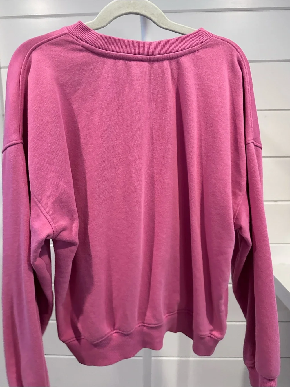 Old Navy Pink Crewneck Sweatshirt with Heart Cutout
